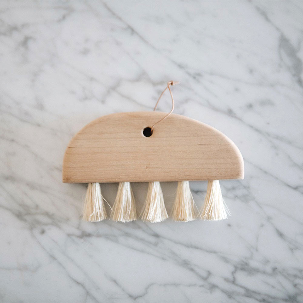 Premium Medium Wooden Counter Brush No. MT0937 - Natural Wood Handle for Kitchen, Bathroom & Office Cleaning - Durable Bristles for Countertops, Tables & Hard Surfaces