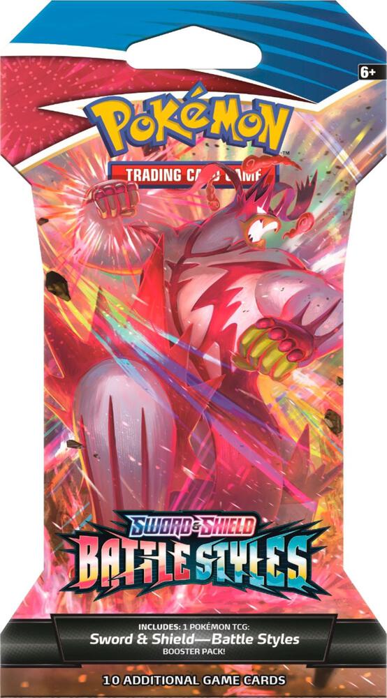 Pokemon TCG Battle Styles Sleeved Booster Pack - 10 Cards for Collectors & Players | Perfect for Deck Building, Trading & Competitive Battles