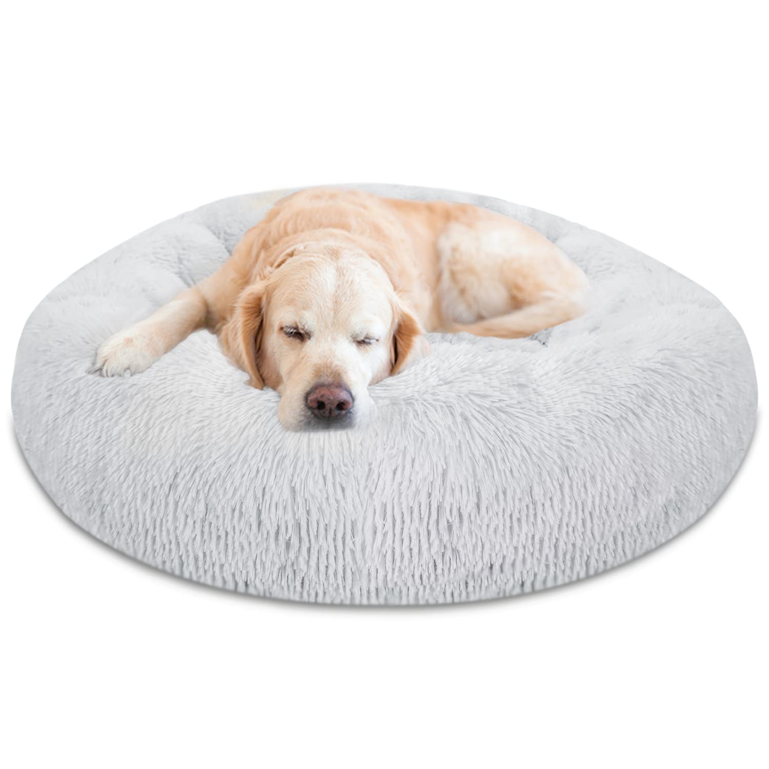 PETORO Orthopedic Donut Dog Bed - Soft & Comfortable Anti-Anxiety Pet Bed for Small, Medium & Large Dogs (20