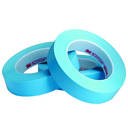 3M™ 215 Blue Masking Tape - 1/2 Inch x 60 Yards, 4.7 Mil Thickness - 3 Rolls per Case (Stock# 7100026182) - Ideal for Painting, Crafting, and DIY Home Projects