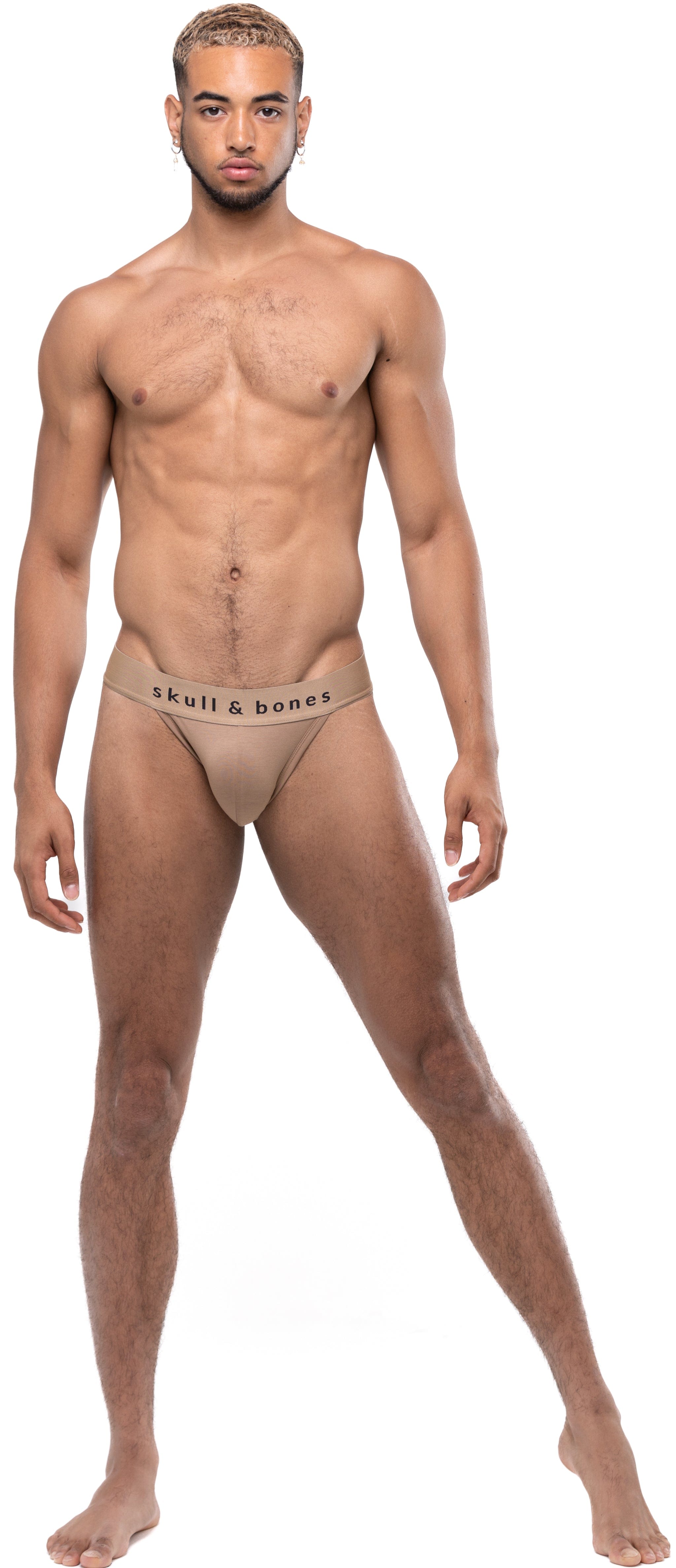 Just The Bones Sport Brief Tan - Comfortable Men's Underwear for Gym, Running & Daily Wear