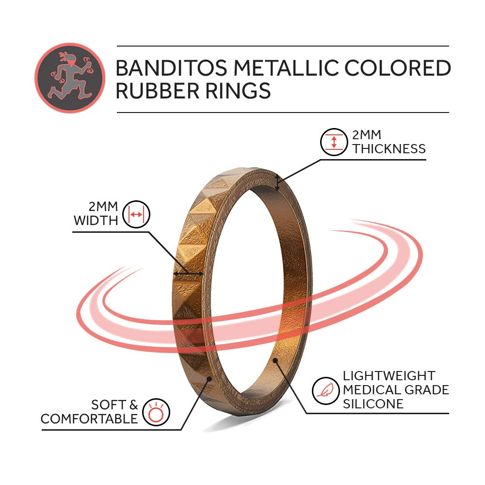 Silicone Wedding Bands for Men & Women - Comfortable, Durable, Stackable Rubber Rings for Gym, Workout, Swimming & Outdoor Activities