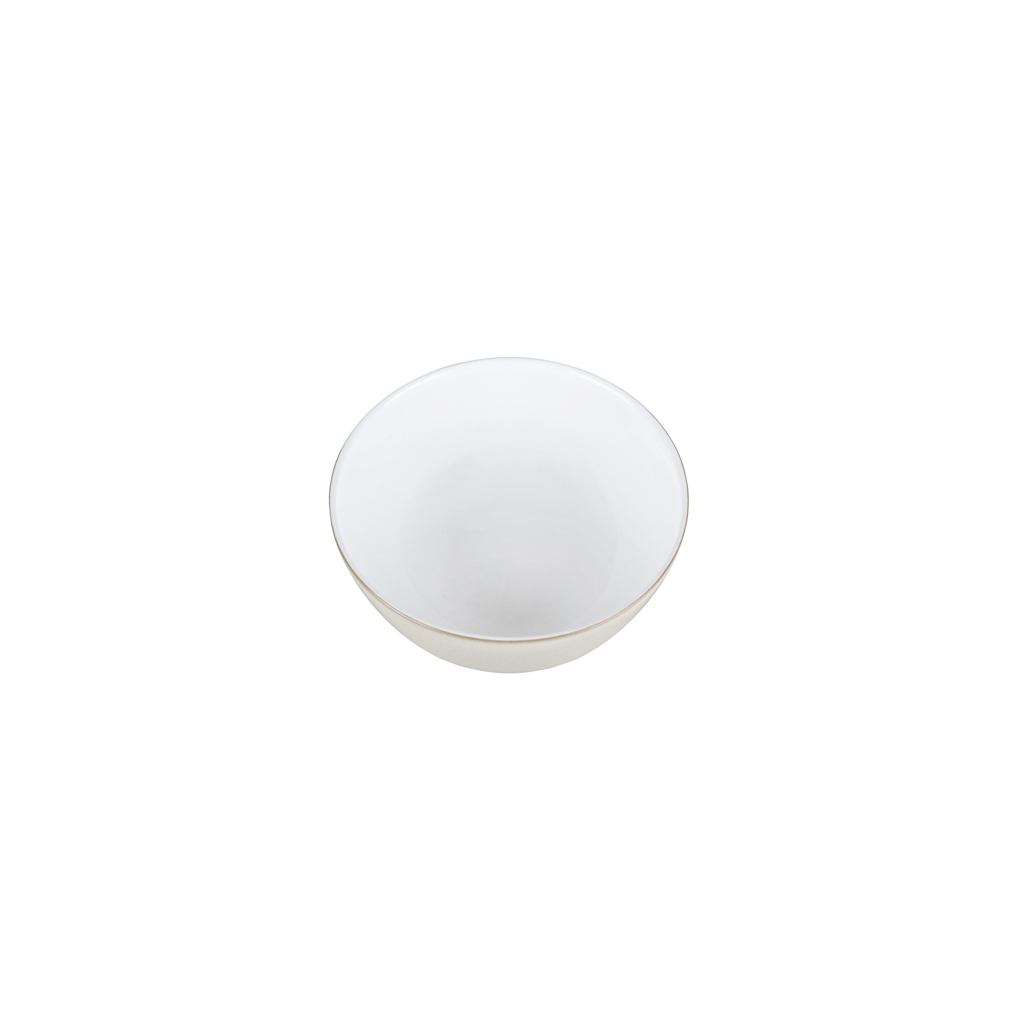 Denby Natural Canvas 4-Piece Cereal Bowl Set - 730ml Beige White Glaze Stoneware Bowls, Microwave & Dishwasher Safe, Chip & Crack Resistant - Perfect for Breakfast Cereal, Soup, Salad & Dessert Serving