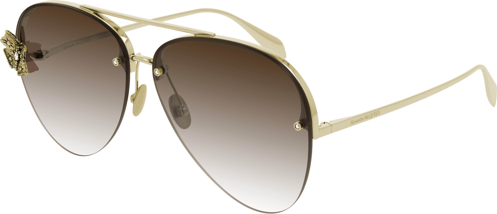 Alexander McQueen AM0272S Sunglasses - Luxury Designer Shades for Men & Women - UV Protection & Polarized Lenses - Perfect for Outdoor Activities, Travel & Fashion Statements