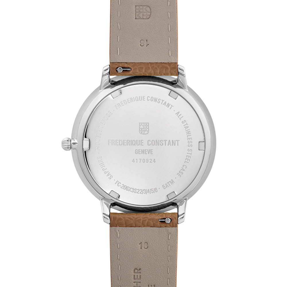 Classic 39mm Blue Moonphase Quartz Watch with Leather Strap - Perfect for Business, Formal Events & Everyday Wear