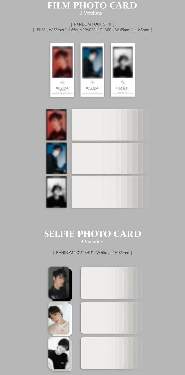 THE BOYZ [REVEAL] 1st Album [MOON] Version 1 - K-Pop CD with 112p Photobook, Postcard, Film Photo Card, Selfie Card & Scratch Fortune Card | Sealed with Tracking Number | Perfect for K-Pop Collectors & Gift Giving