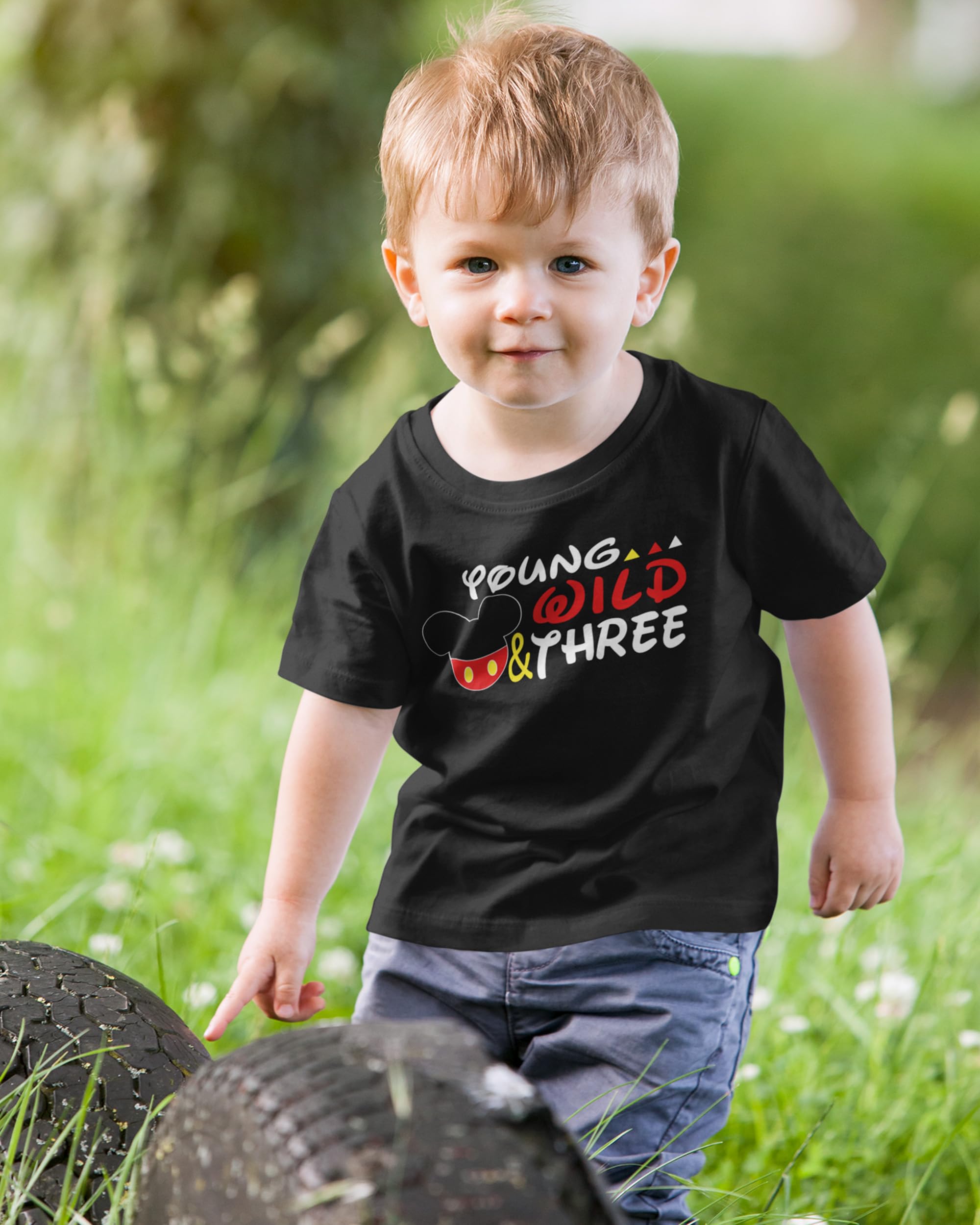 Luke and Lulu 3rd Birthday Mouse Shirt for Toddlers - Cute 3 Year Old Boy's Birthday Tee, Kids Party Outfit | Perfect for Birthday Parties, Photo Shoots & Special Celebrations