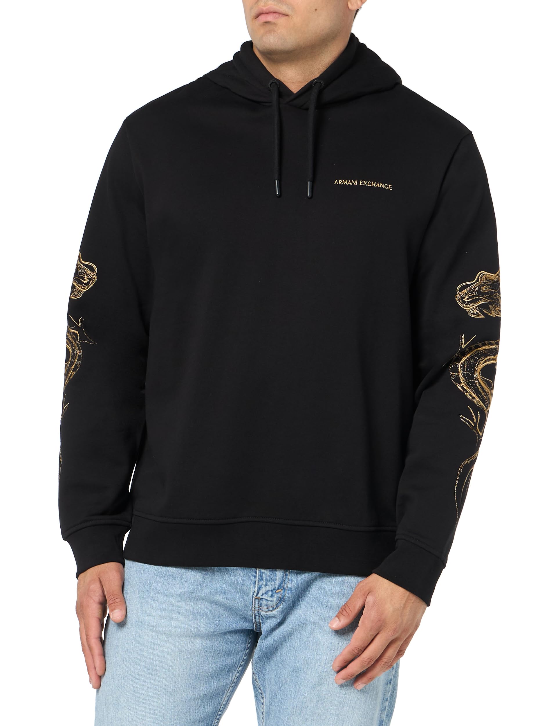 Armani Exchange Men's Limited Edition Lunar New Year Dragon Hoodie - Stylish Streetwear for Festive Celebrations & Casual Outings