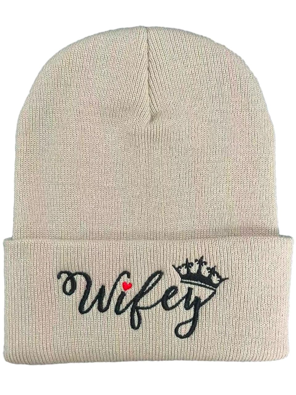 Best Birthday Gifts for Wife - Thoughtful Mother's Day Present - Cozy Wifey Beanie Hat - Perfect for Anniversary, Valentine's Day & Winter Fashion