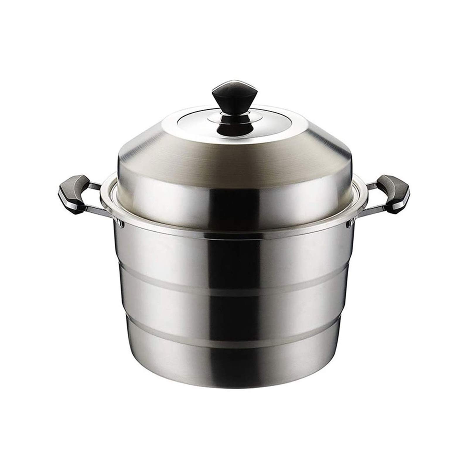 3-Tier 304 Stainless Steel Steamer Pot - Induction & Gas Compatible, Dishwasher Safe (35cm) - Perfect for Dumplings, Vegetables & Seafood Cooking at Home