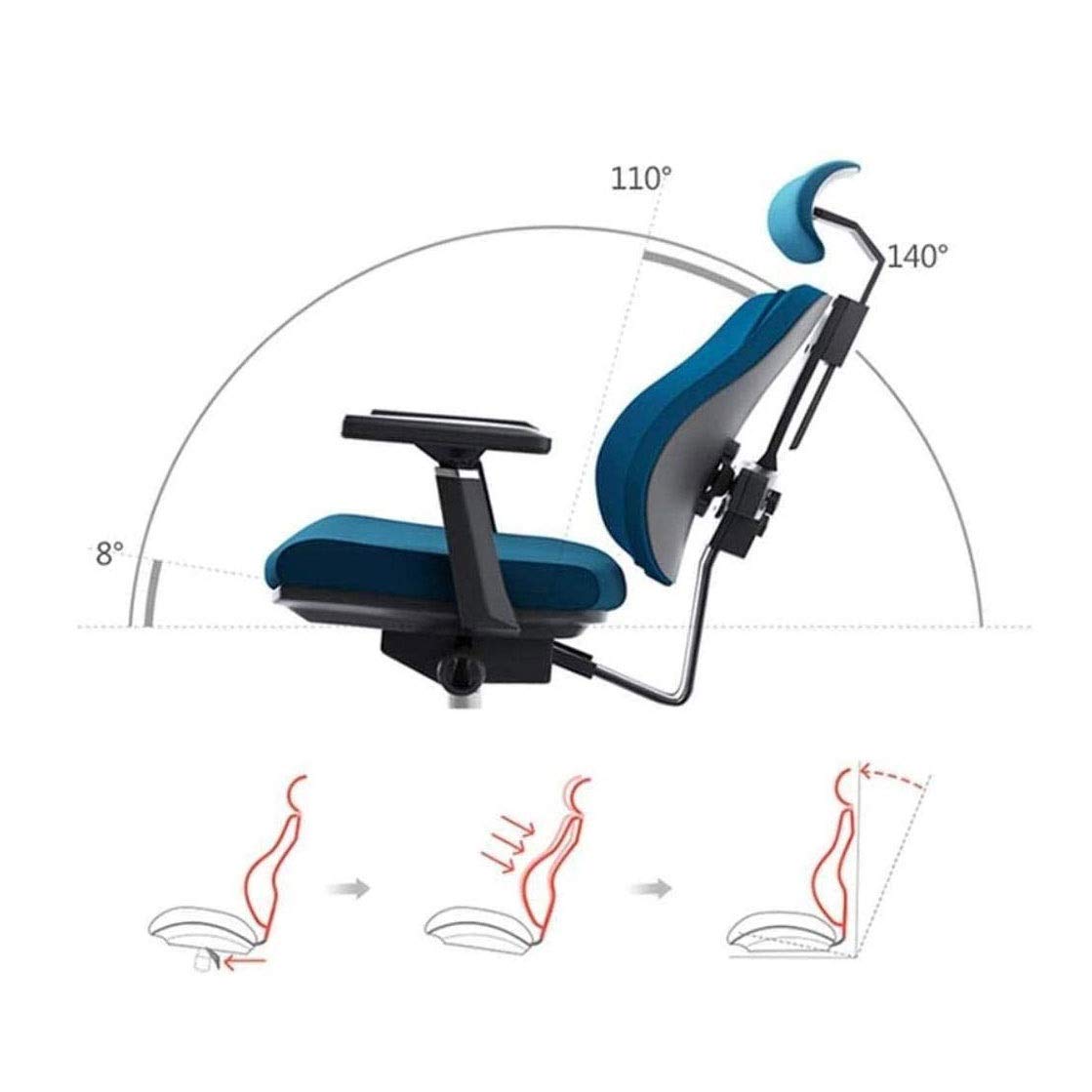 Ergonomic Mesh Office Chair - Adjustable Lumbar Support & Breathable Backrest for Home & Work, Perfect for Long Hours Sitting at Computer Desk
