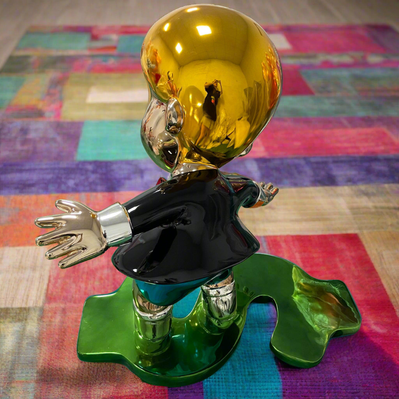 Richie Rich Skating Money Sculpture Statue - Unique Collectible Figurine for Home & Office Decor | Perfect Gift for Skateboard & Pop Culture Fans