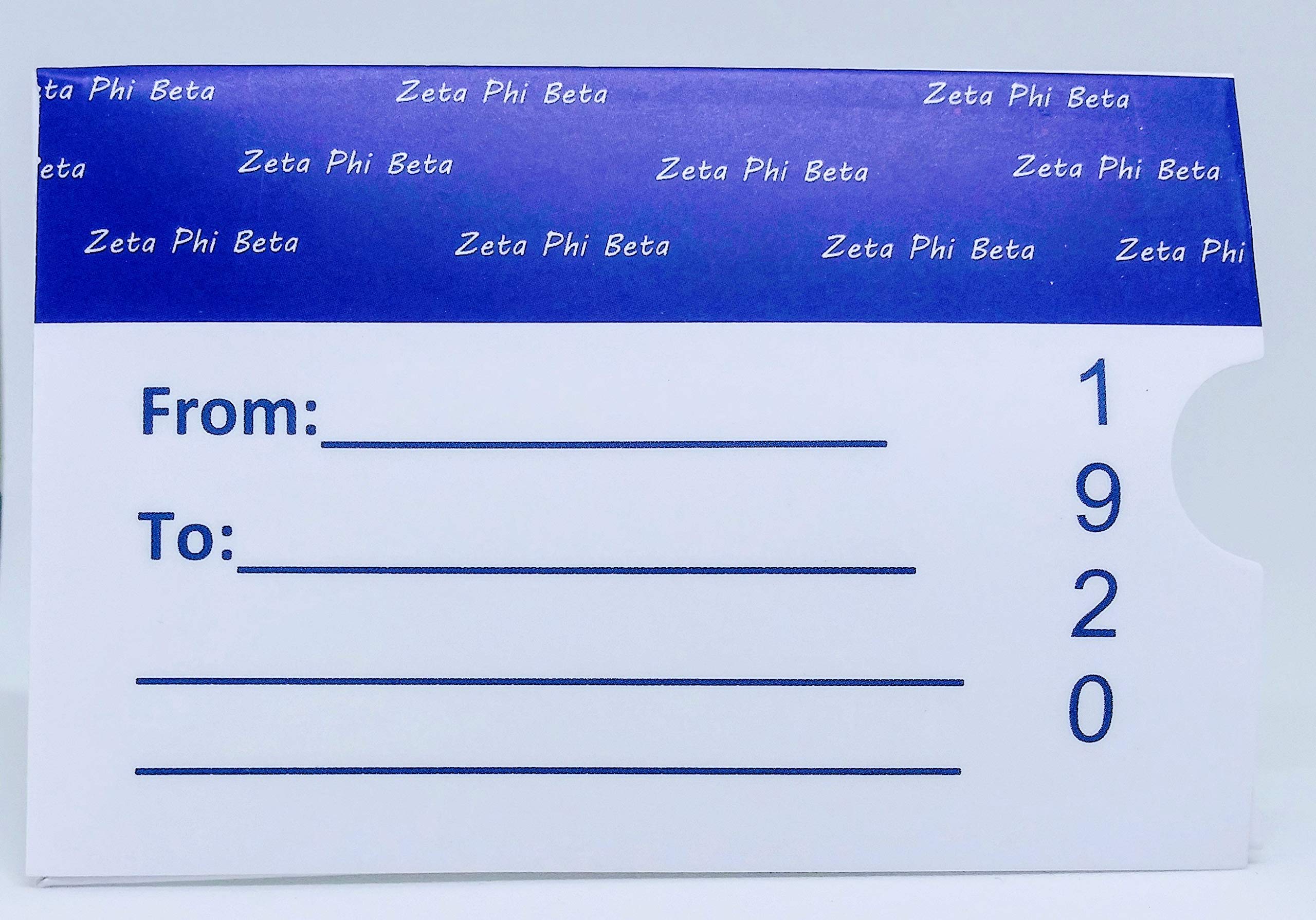 6 Zeta Phi Beta Gift Card Holders with Envelopes - Perfect for Sorority Gifts, Graduation, Sisterhood Events & Greek Life Accessories