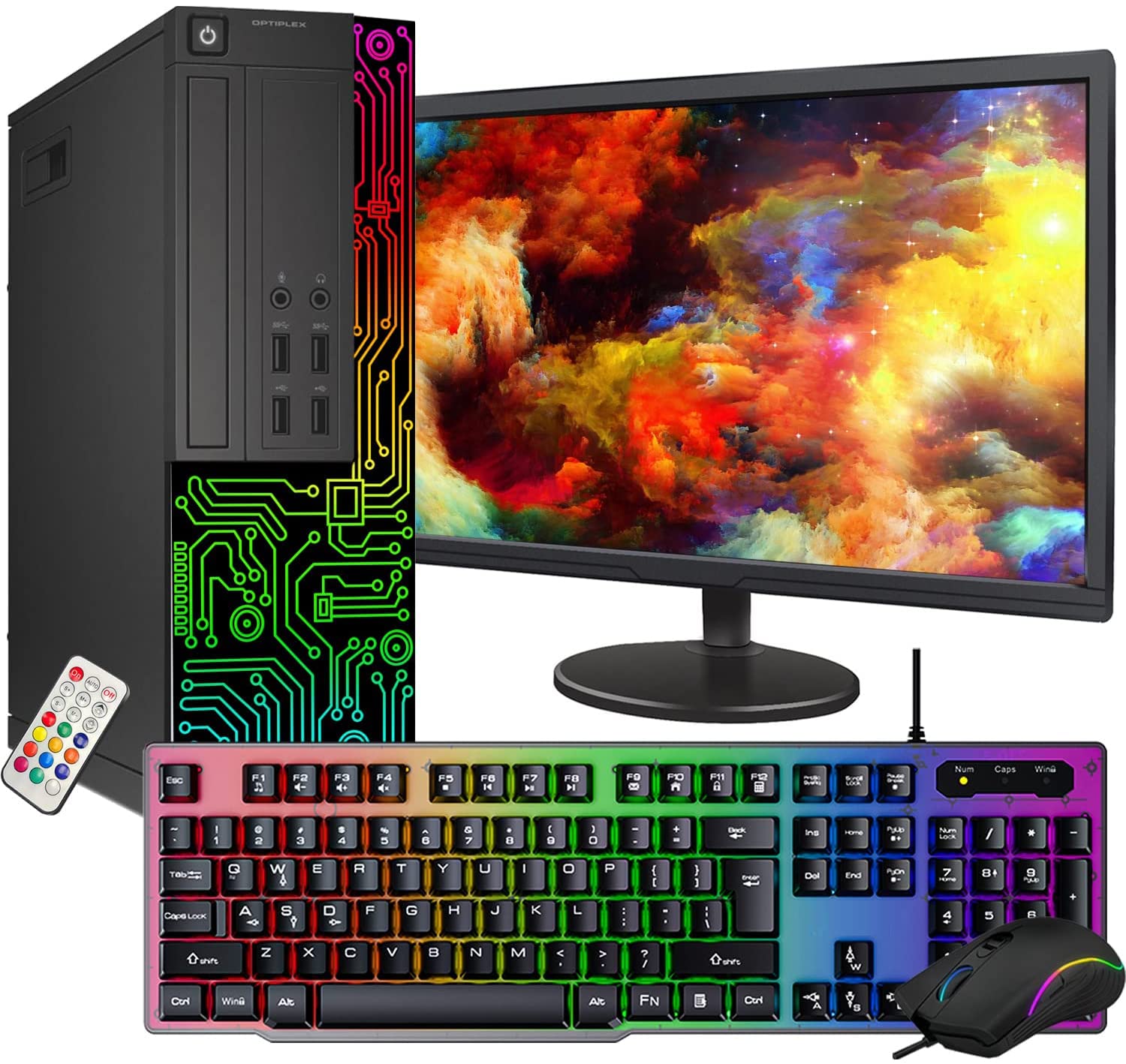 Refurbished Dell RGB Gaming Desktop PC with 24