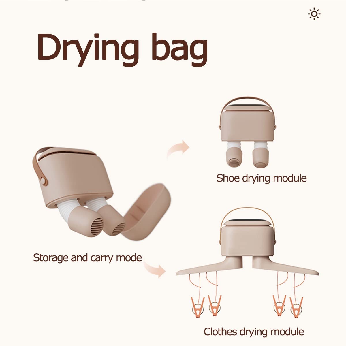 Pink Mini Electric Clothes Dryer - Portable Low Noise Fast Drying Rack for Clothes & Shoes | Perfect for Apartments, Dorms, Travel & Small Spaces