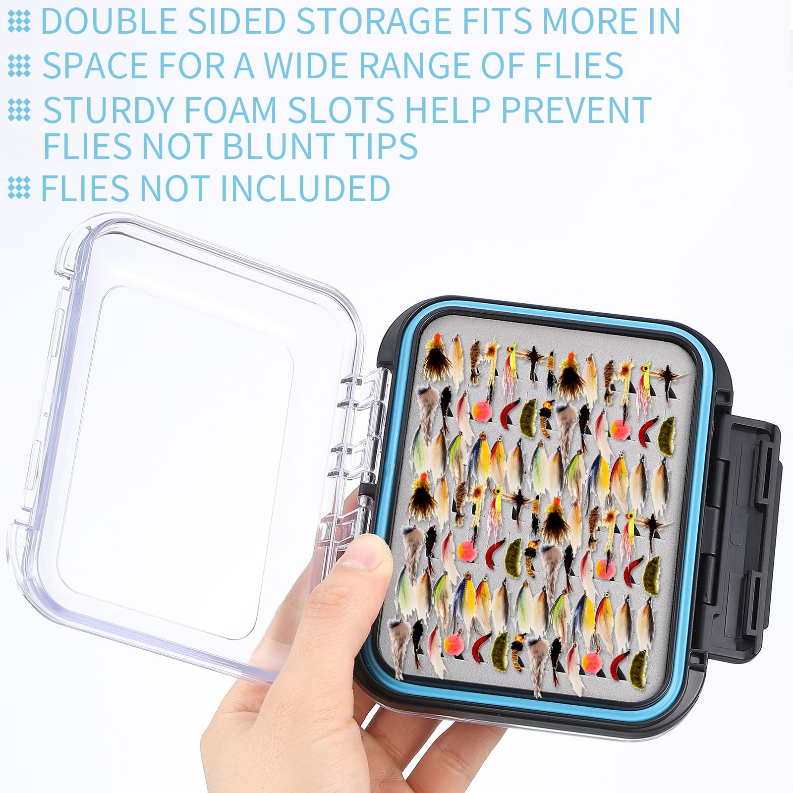 Pickmesh 7-Piece Fly Fishing Tools Kit with Accessories - Includes Fly Fishing Box, Tippet Spool Holder, Nipper, 2 Zinger Retractors, Forceps & Lanyard | Perfect for Trout, Bass & Saltwater Fly Fishing