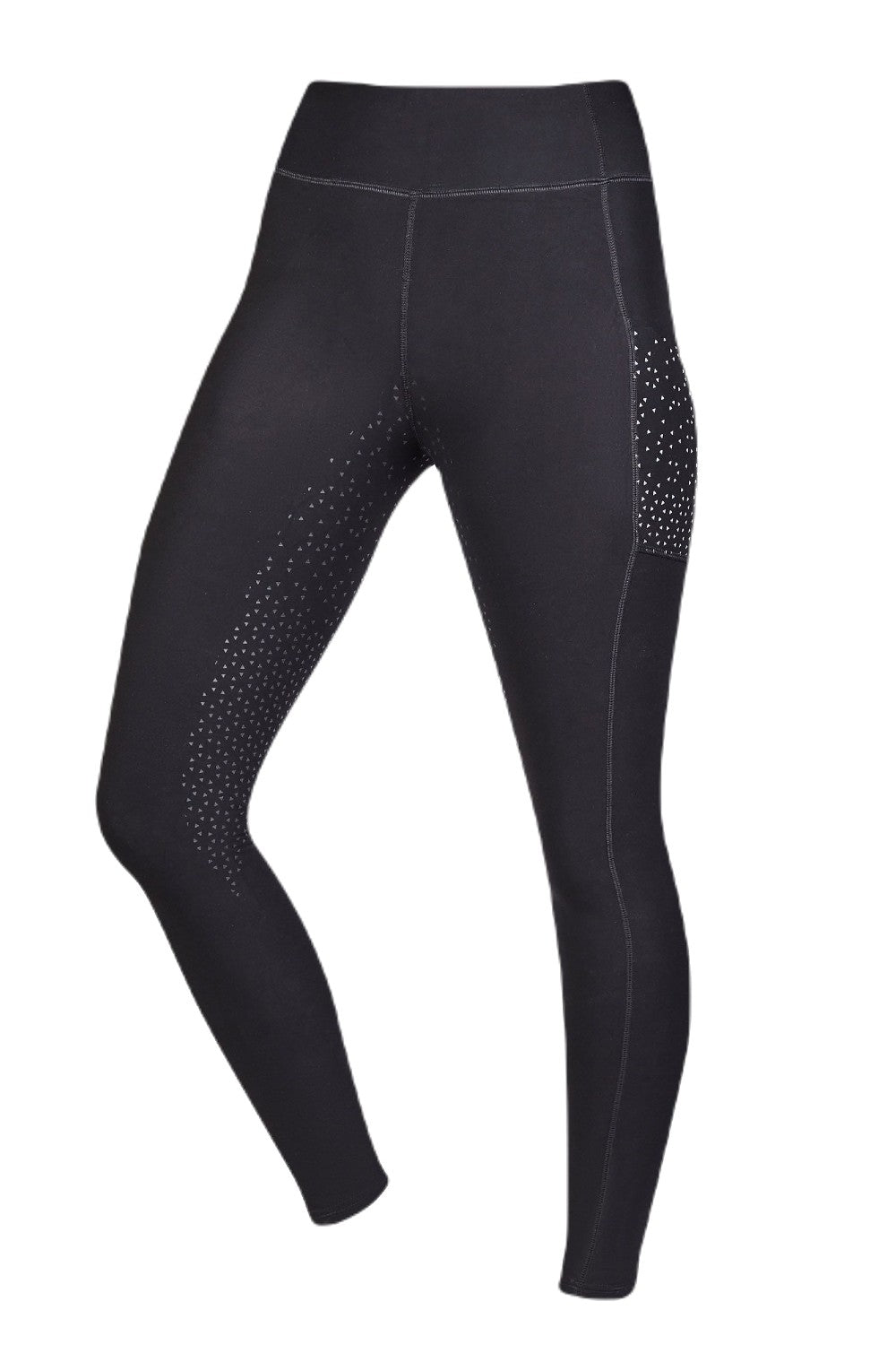 Dublin Reflective High Waist Compression Tights for Running, Yoga & Workout - Women's Athletic Leggings with Lightweight Support & Moisture-Wicking Fabric
