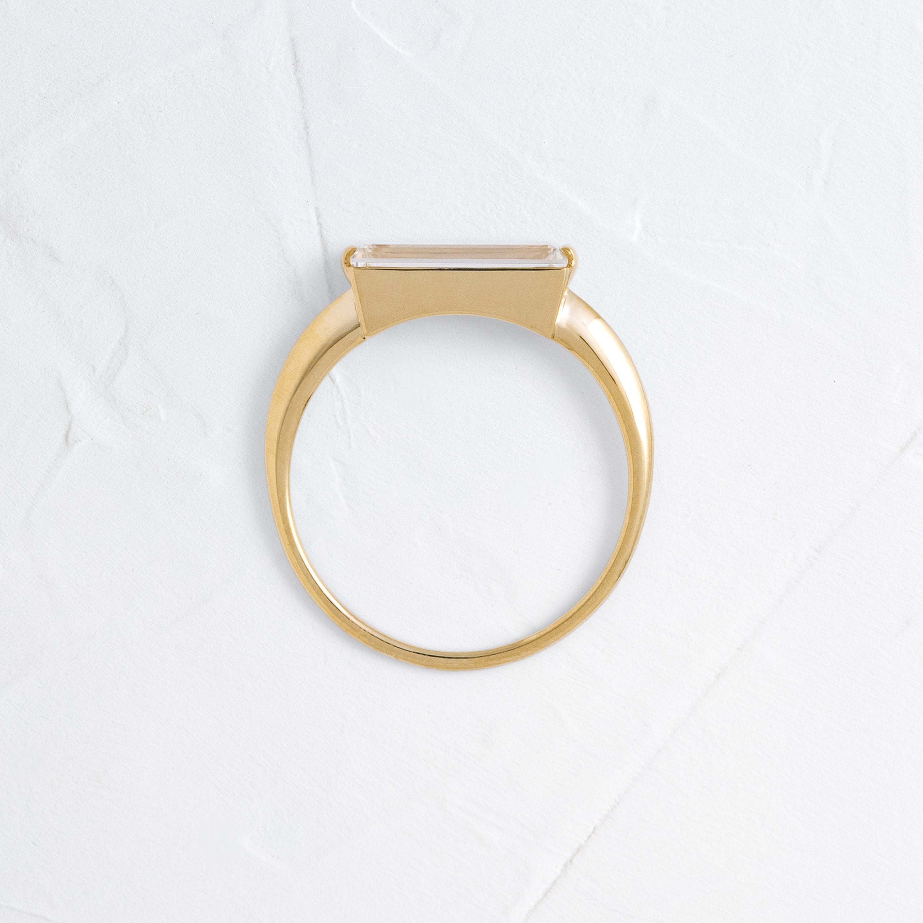 1.76ct Lab Grown Baguette Cut Balladeer Ring - Elegant Solitaire Engagement Ring for Women - Perfect for Proposals, Anniversaries & Special Occasions