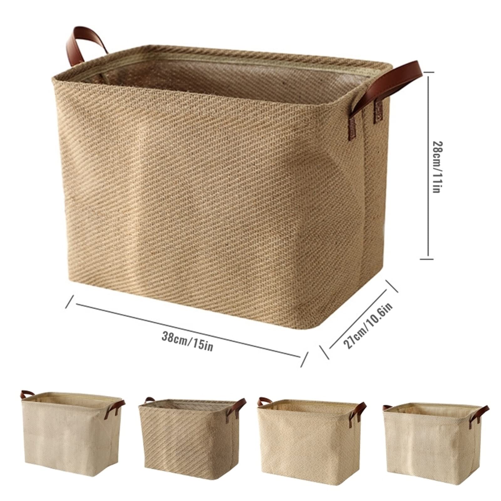 Large Capacity Laundry Basket with Handles - Foldable Clothes Hamper for Toys, Organizer & Storage - Perfect for Bedroom, Nursery, Dorm & Laundry Room