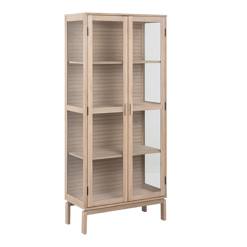 80cm Oak LINLEY Display Unit - Stylish Storage Shelf for Living Room, Bedroom & Office Organization
