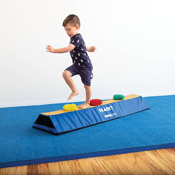 HART Training Balance Beam for Kids - Adjustable Gymnastics Equipment for Home & Gym - Perfect for Toddler & Youth Gymnastics Practice, Yoga & Fitness Training