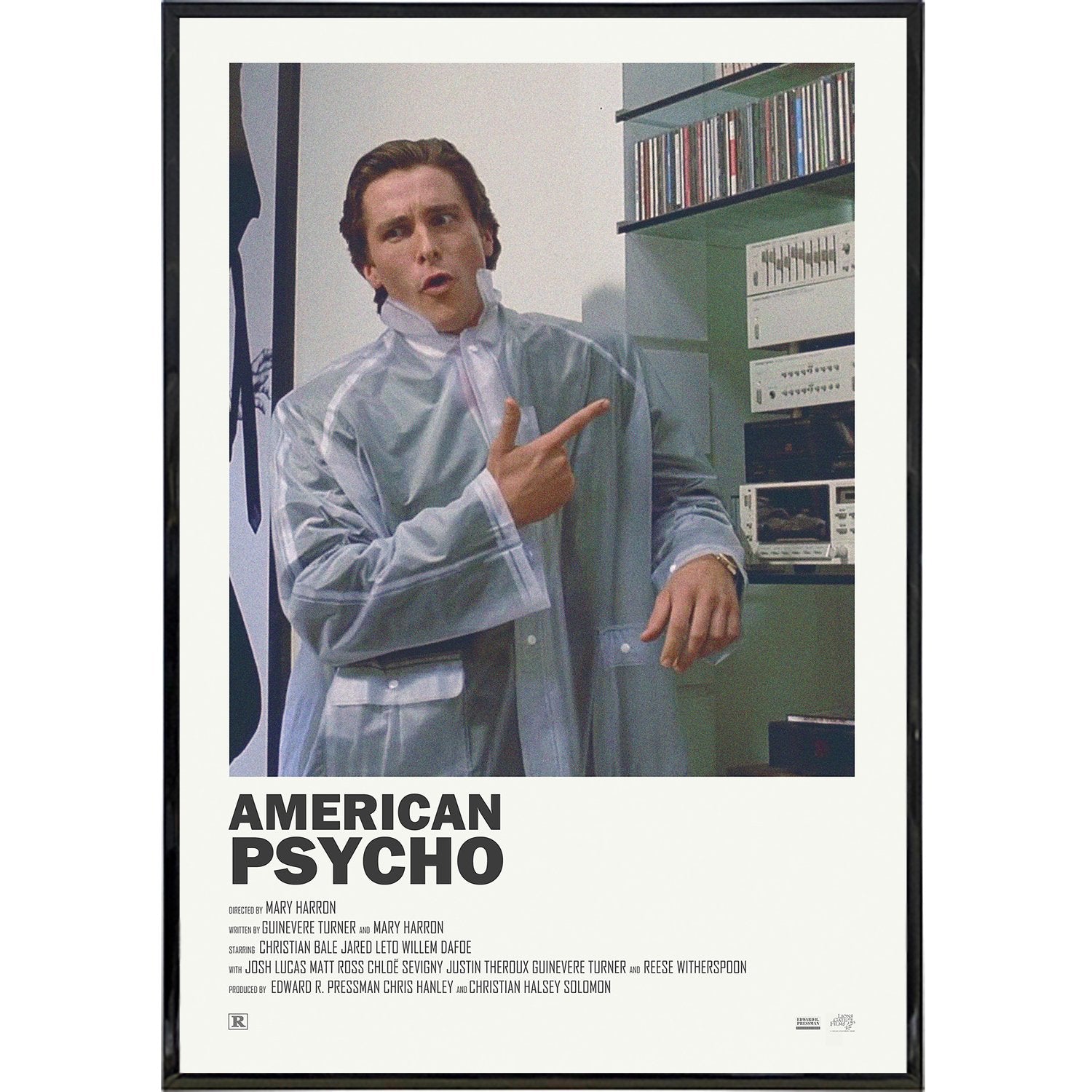 American Psycho Movie Poster Print - High Quality Wall Art Decor for Home, Office & Theater Rooms - Perfect Gift for Film Lovers & Collectors