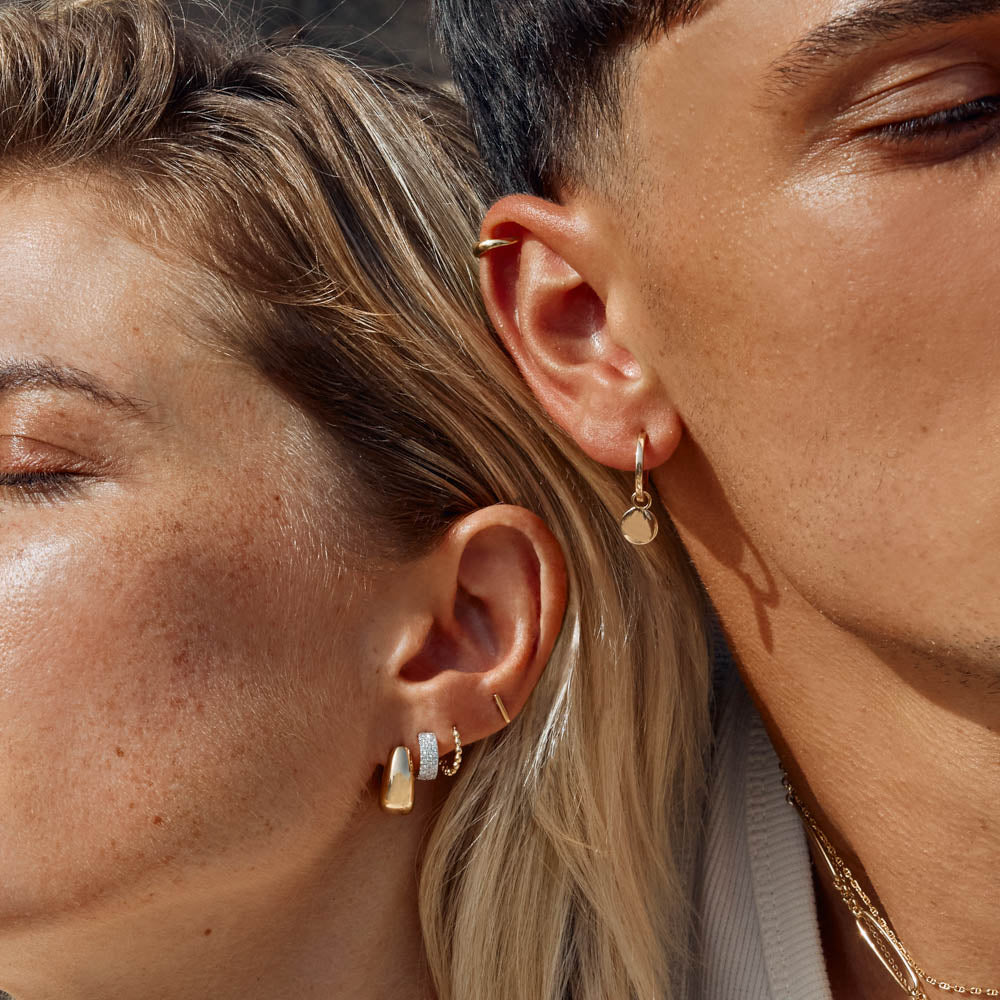 10k Gold Micro Fine Bar Helix Single Stud Earring - Dainty & Minimalist Jewelry for Cartilage Piercing, Everyday Wear & Special Occasions