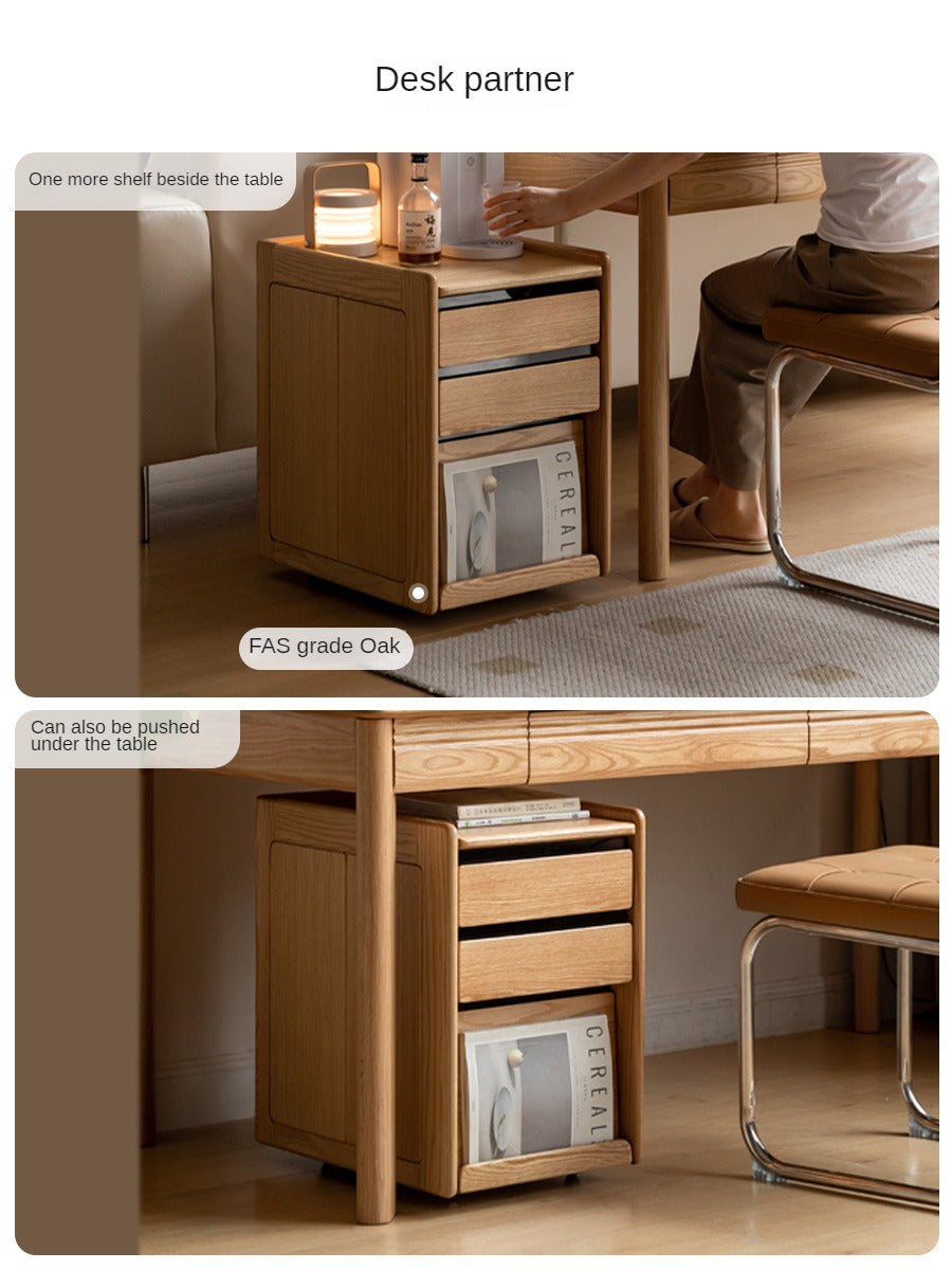 Solid Wood Bookcase - Oak, Cherry, Black Walnut - Multifunctional Home Office & Living Room Storage Shelf