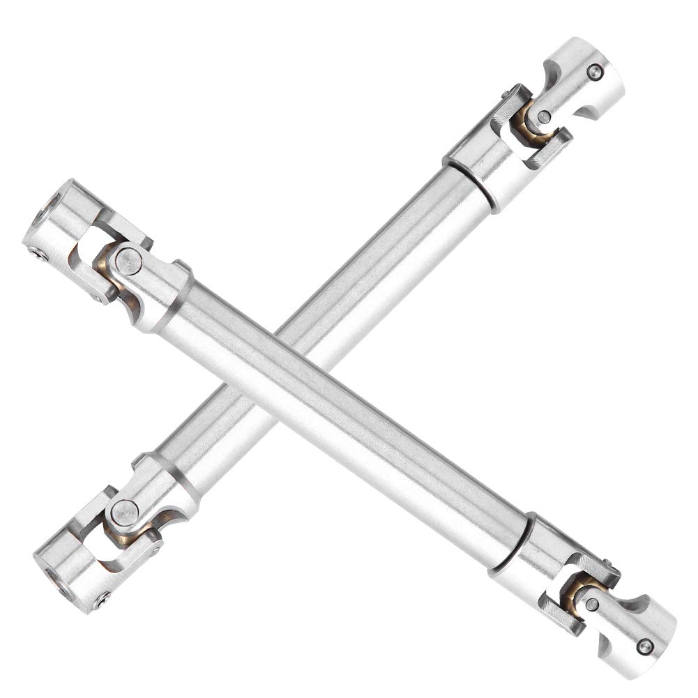VGEBY 2pcs Stainless Steel Universal Drive Shaft for 1/10 RC Crawler - 112-165mm RC Car Upgrade Accessories | Durable Off-Road Performance for Traxxas, Axial & More