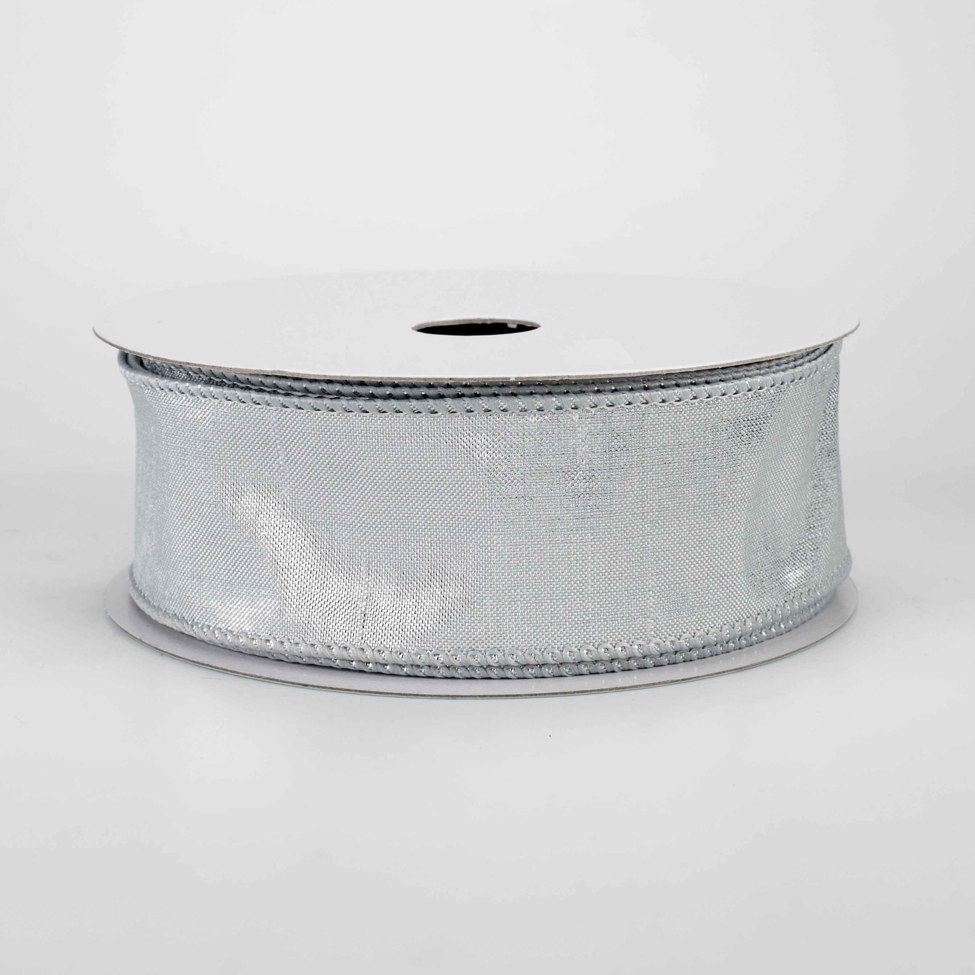 1.5 Inch Metallic Dupioni Ribbon - Silver (10 Yards) for Gift Wrapping, Wedding Decorations & DIY Crafts