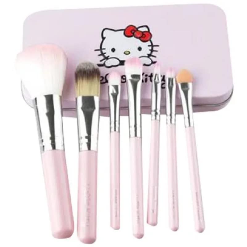 Professional 6171 Makeup Kit with 7Pcs Brushes - Pink Cosmetic Set for Eyeshadow, Foundation & Blending | Perfect for Makeup Artists, Beginners & Travel