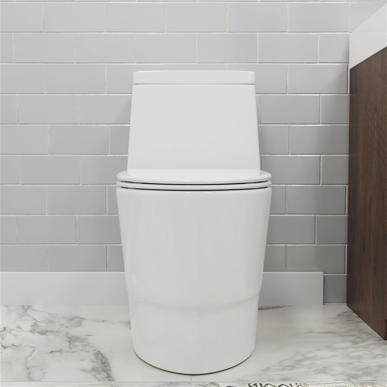 Dual Flush Elongated One Piece Toilet - 12