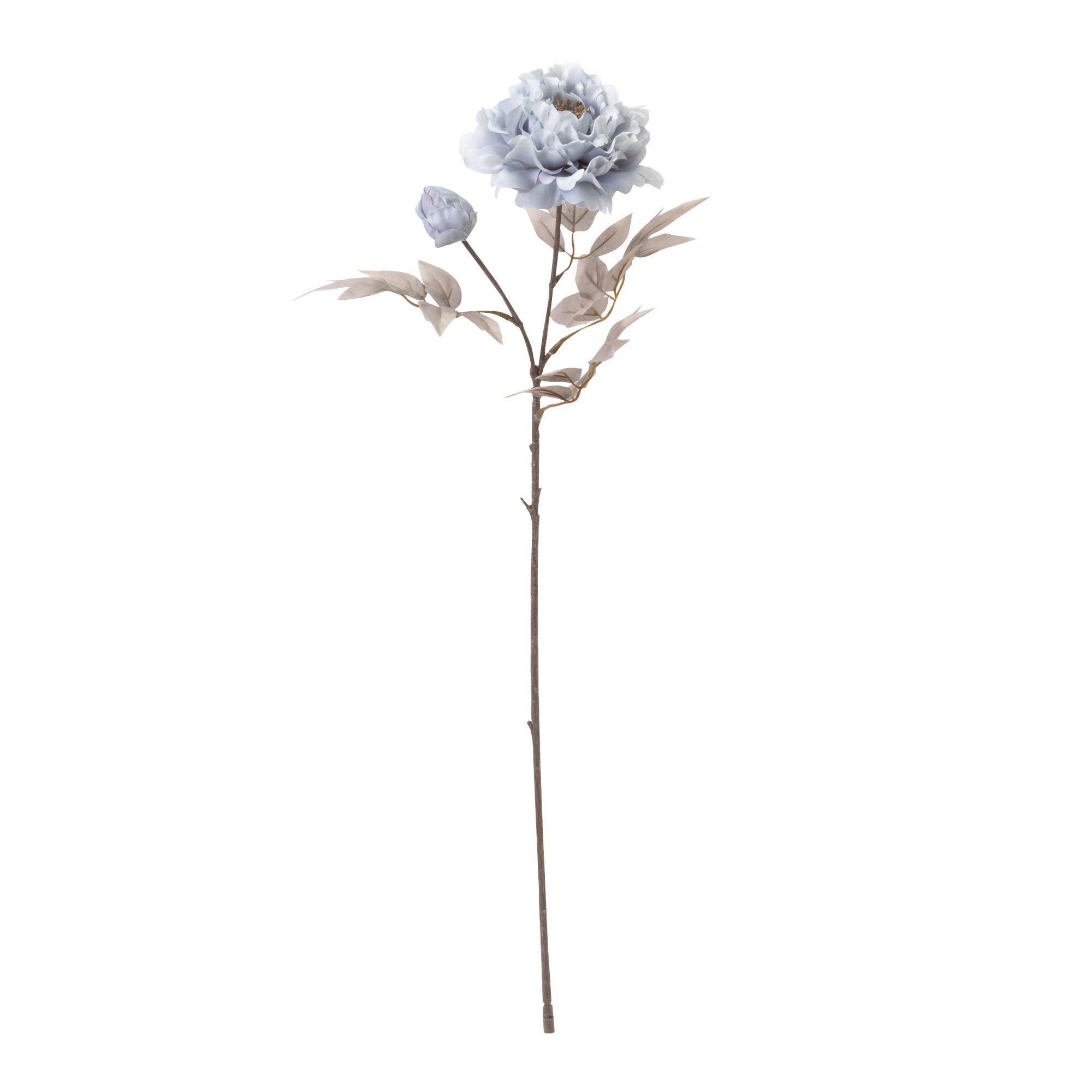 Artificial Peach Peony Silk Flowers - Blue Floral Arrangement for Home Decor, Wedding Centerpieces & Party Decorations