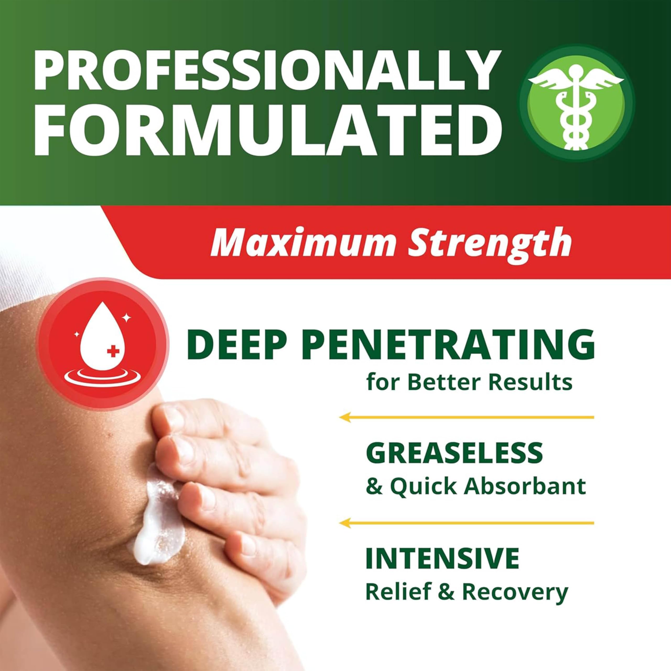 OWELL NATURALS Fast-Acting Arthritis Pain Relief Cream - Deep Penetrating Joint & Muscle Support for Back, Knee, Hands, Feet, Shoulders | Non-Greasy Formula with Natural Ingredients | 3.5 oz | Perfect for Active Lifestyles, Post-Workout Recovery & Daily Comfort