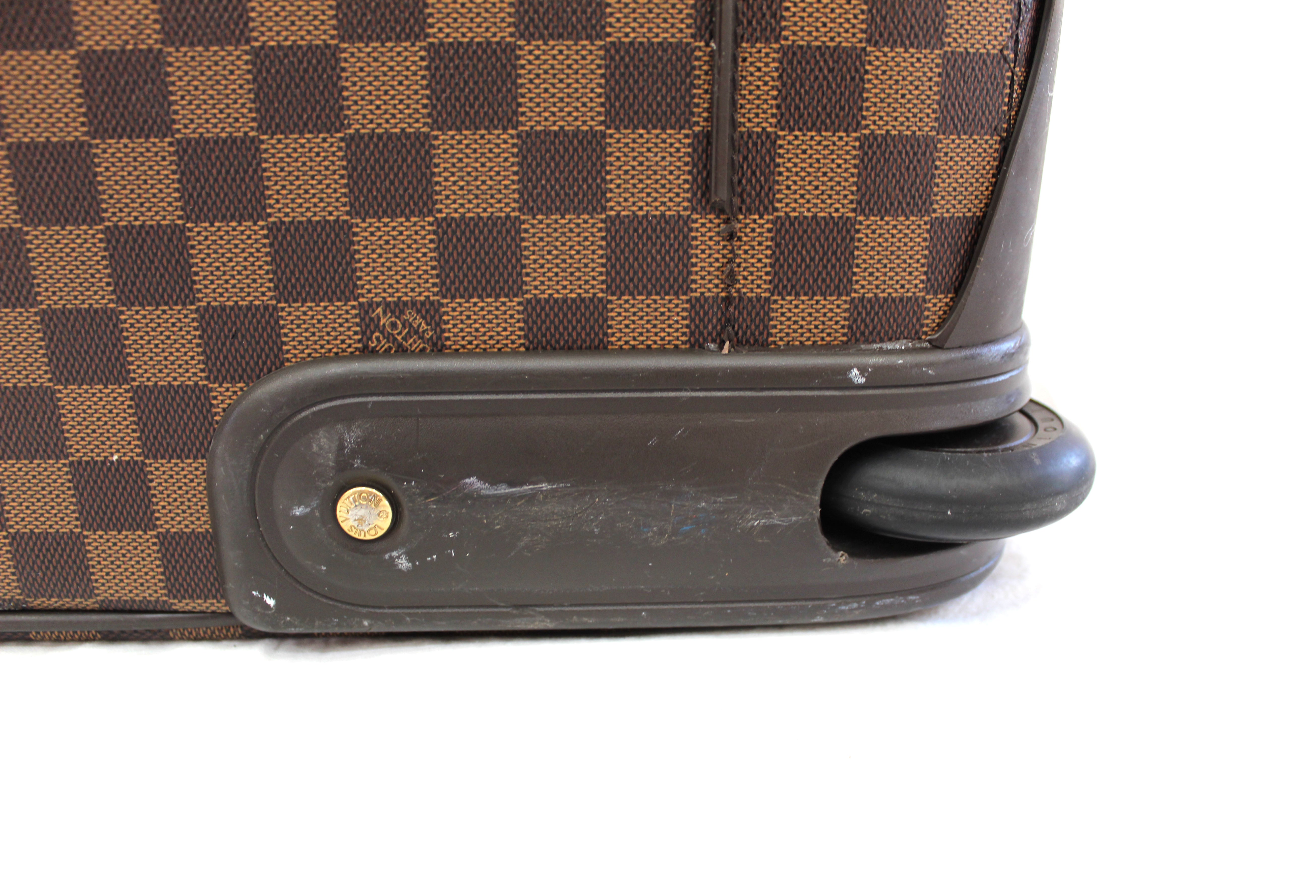 Authentic Louis Vuitton Damier Ebene Neo Eole 50 Suitcase - Luxury Travel Luggage for Business Trips & Vacations - Durable Spinner Carry-On with TSA Lock