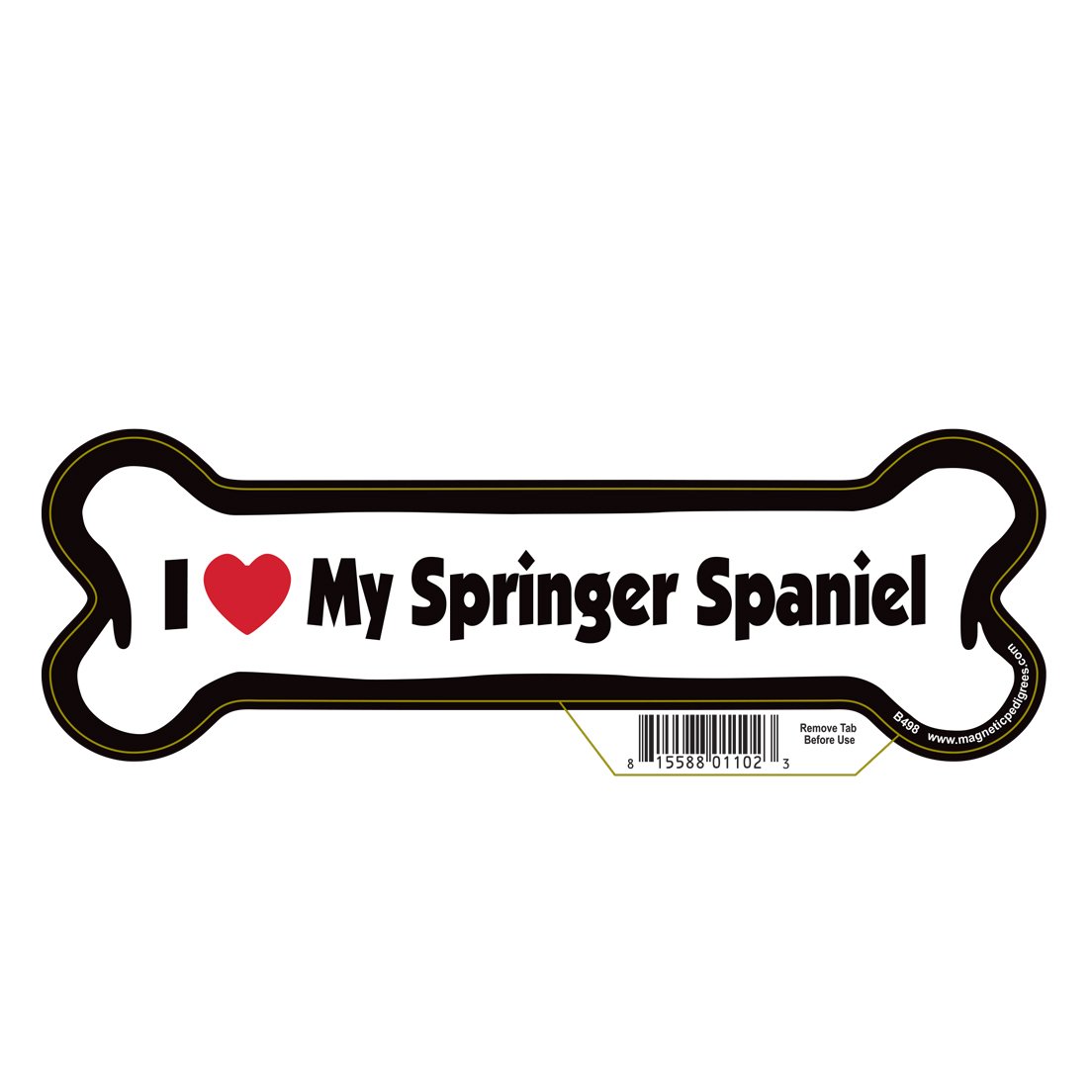 Springer Spaniel Dog Bone Magnet - 7