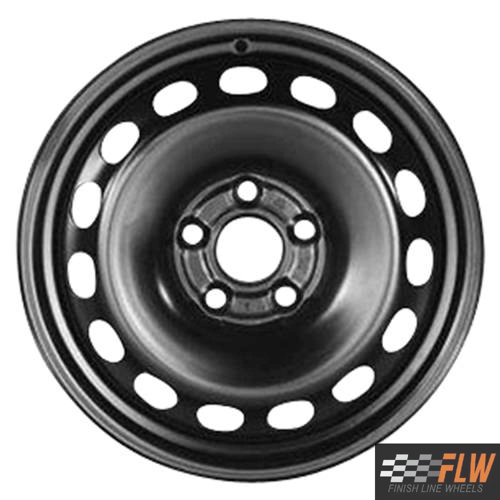 Audi A6 Factory Steel Wheel 1998-2003 (Part #S.58715.BLK) - Durable OEM Replacement for Smooth Driving & Enhanced Safety