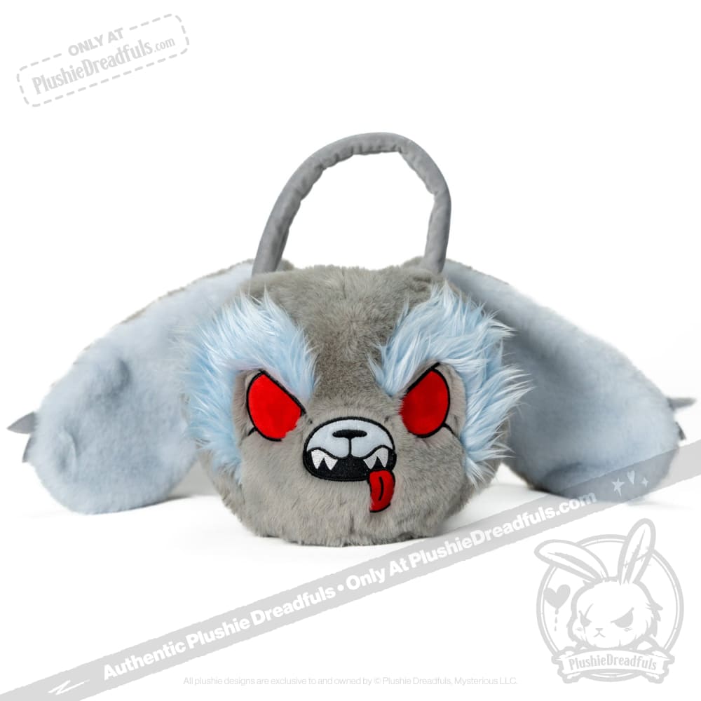 Plushie Dreadfuls Werewolf Bunny Stuffed Animal - Werebun the Cute & Spooky Head Bag for Halloween Decor, Cosplay & Gothic Collectors