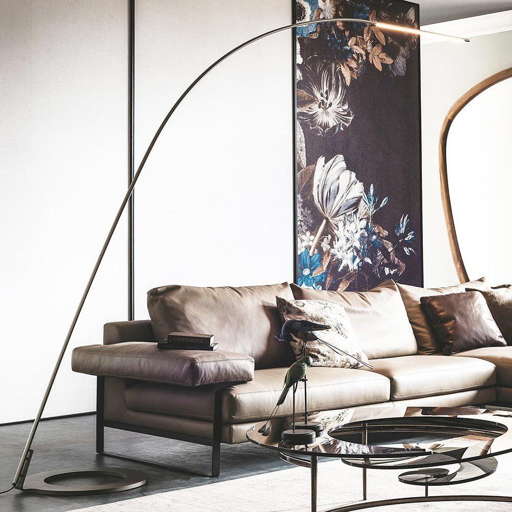 Modern LED Floor Lamp with Adjustable Brightness & Color Temperature - Perfect for Living Room, Bedroom, or Office Lighting