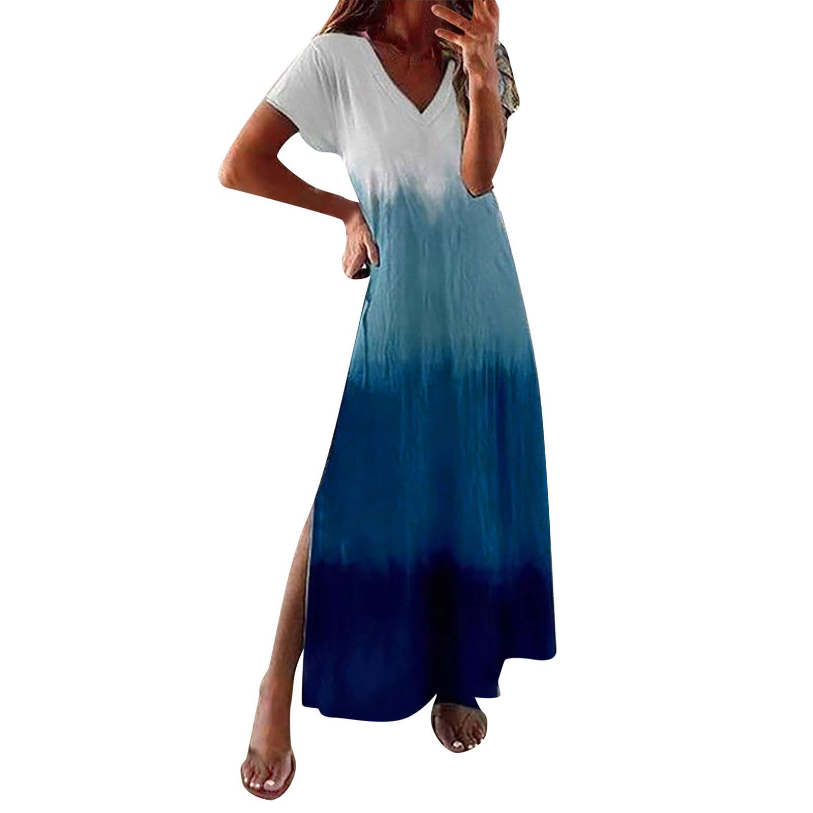 Kcocoo Women's Summer Off Shoulder Crochet Dress - Flowy Boho Beach Dress for Vacations & Date Nights