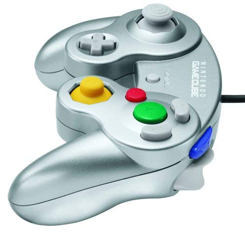 Original Nintendo GameCube Controller Platinum (Renewed) - Classic Gaming Accessory for Super Smash Bros, Mario Kart & Retro Game Nights