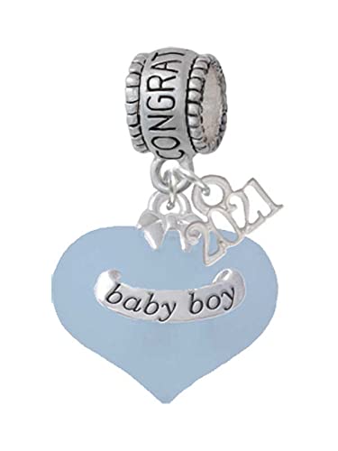Heart Baby Feet Charm Bead - Delight Jewelry for Newborn Gifts