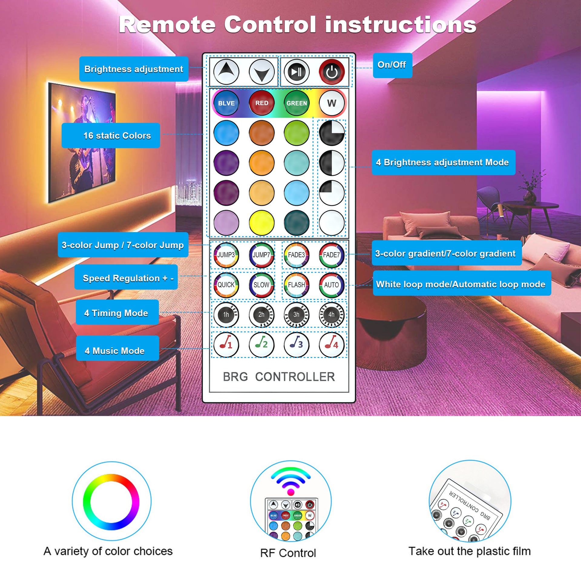 32.8FT (10Meters) 300LEDs RGB Smart WiFi LED Strip Lights - APP & Voice Controlled, Works with Alexa & Google Assistant - Perfect for Bedroom, Party, Home Theater Lighting Decor