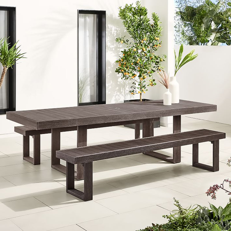 Solid Wood Dining Table and Bench Set - Rustic Farmhouse Style for Kitchen, Dining Room, or Outdoor Patio - Perfect for Family Gatherings and Entertaining