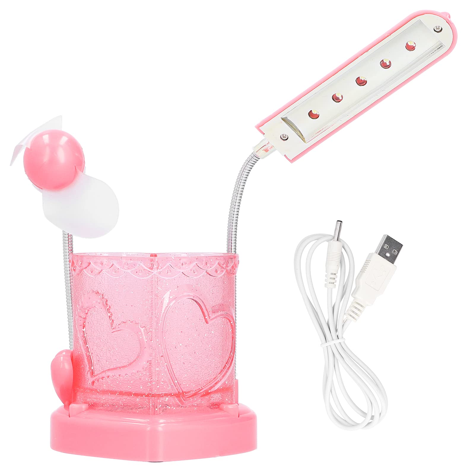 LED Desk Lamp with Pencil Holder - 3-in-1 Study Light for Home & Office