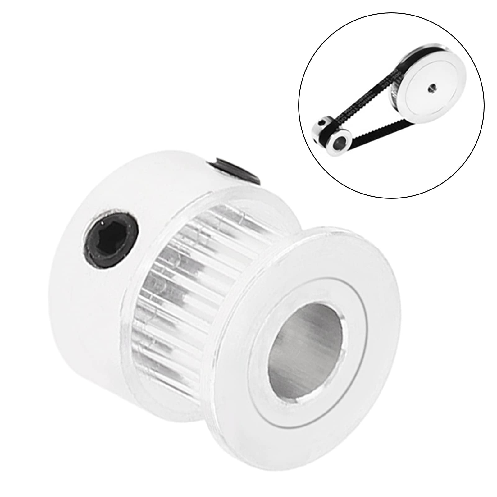 5 Pack GT2 Timing Belt Pulley 20 Teeth 8mm Bore Aluminum Wheel for 3D Printer CNC Machine - Perfect for DIY Robotics, RepRap, and 3D Printing Projects