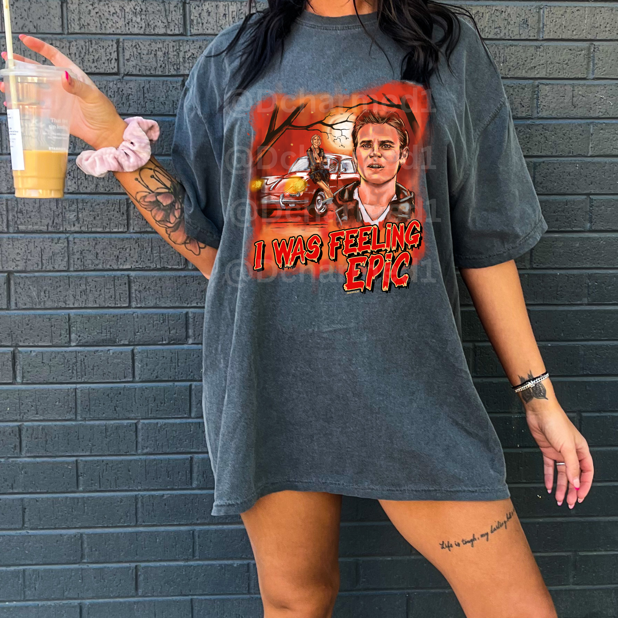 Stefan Shirt - 'I Was Feeling Epic' TVD Inspired T-Shirt - Perfect for Vampire Diaries Fans, Casual Wear & Gifts
