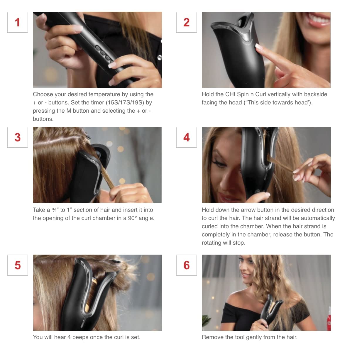CHI Spin N Curl in Onyx Black - 1.25