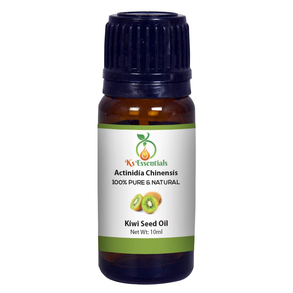 100% Pure Cold Pressed Kiwi Seed Oil (Actinidia Chinensis) - 10ml Natural Carrier Oil for Skin & Hair Care - Hydrating Facial Serum, Anti-Aging Moisturizer, DIY Cosmetic Ingredient