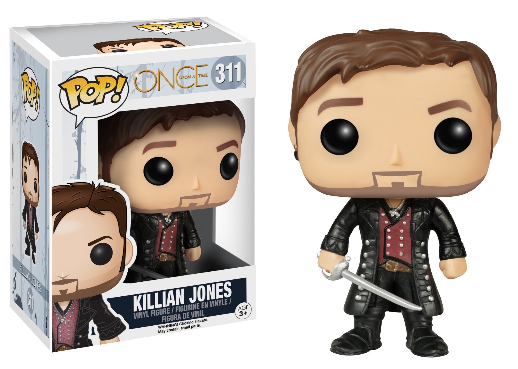 Funko POP! Once Upon A Time Killian Jones #311 Collectible Vinyl Figure - Perfect for Disney Fans, TV Show Collectors, and Home Office Decor